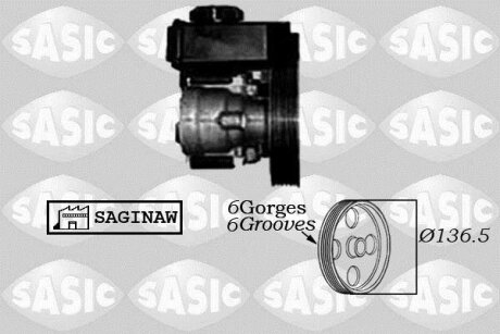- Насос гідропідсилювача керма SASIC 7070007