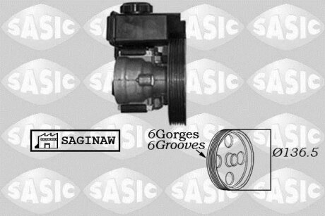 - Насос гідропідсилювача керма SASIC 7070011