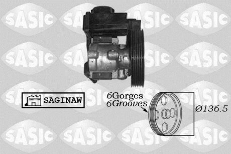 - Насос гідропідсилювача керма SASIC 7070023