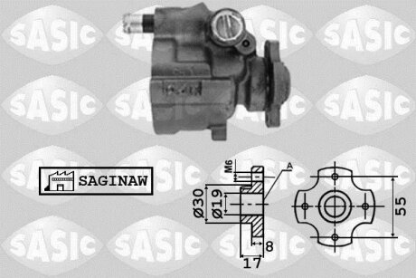 - Насос гідропідсилювача керма SASIC 7070033