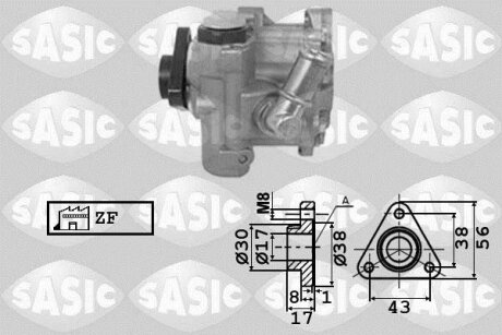 - Насос гідропідсилювача керма SASIC 7076048