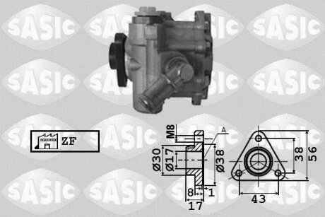 - Насос гідропідсилювача керма SASIC 7076049
