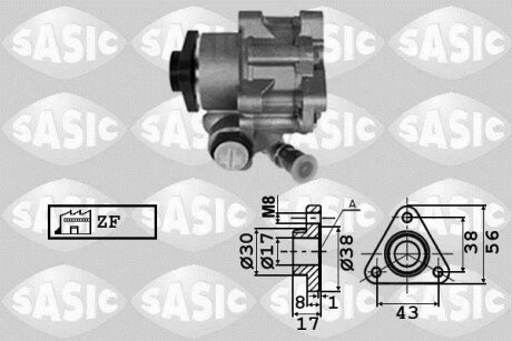 - Насос гідропідсилювача керма SASIC 7076058