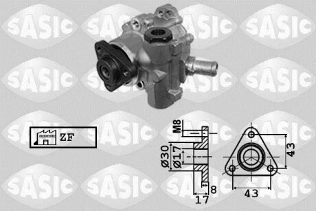 - Насос гідропідсилювача керма SASIC 7076078