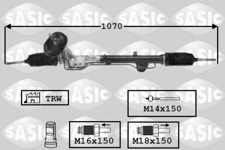 - Насос гідропідсилювача керма SASIC 7174027