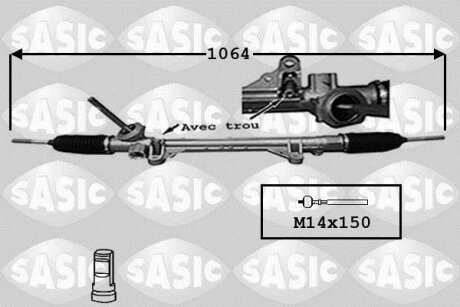 Рульова рейка RENAULT MEGANE II, SCENIC II 02- SASIC 7174030