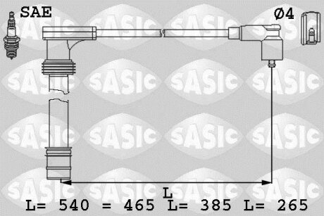 - Комплект проводів запалювання SASIC 9286009