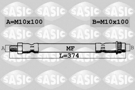 - Гальмівний шланг SASIC SBH4089