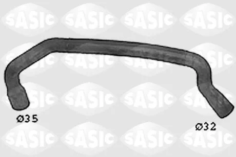 Шланг гумовий сист. охолоджен. SASIC SWH0339
