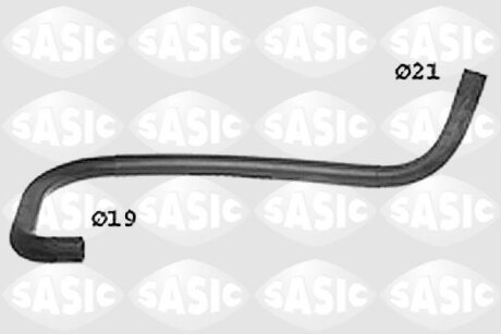 Патрубок радіатора Citroen Jumpy 1.9 Td 95-03/Fiat Scudo 1.9 TD 96-06/Peugeot Expert 1.9TD 96-00 SASIC SWH0352
