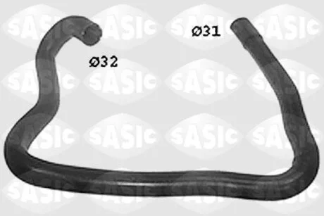 Шланг гумовий сист. охолоджен. SASIC SWH0421