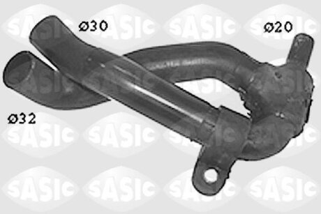 Шланг гумовий сист. охолоджен. SASIC SWH4260