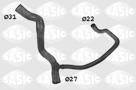 Шланг гумовий сист. охолоджен. SASIC SWH4268