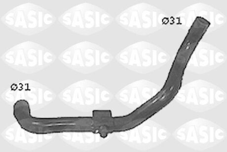 Шланг гумовий сист. охолоджен. SASIC SWH4332