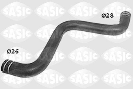 Шланг гумовий сист. охолоджен. SASIC SWH6621