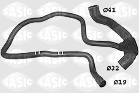 Шланг гумовий сист. охолоджен. SASIC SWH6720