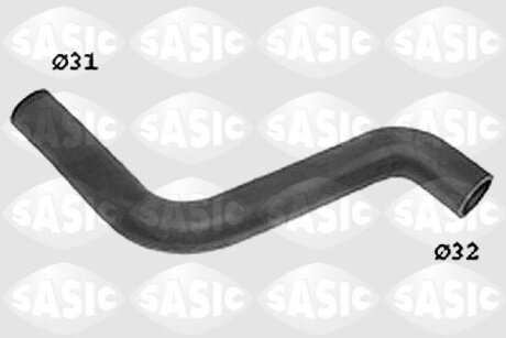Шланг гумовий сист. охолоджен. SASIC SWH6804