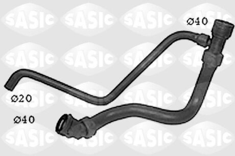 Патрубок радиатора VW PASSAT -01 1.9D нижн. SASIC SWH6833