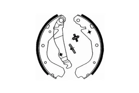 Комплект гальмівних колодок, стоянкове гальмо SCT Germany SS 505