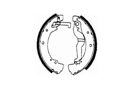 Комплект гальмівних колодок, стоянкове гальмо SCT Germany SS 513
