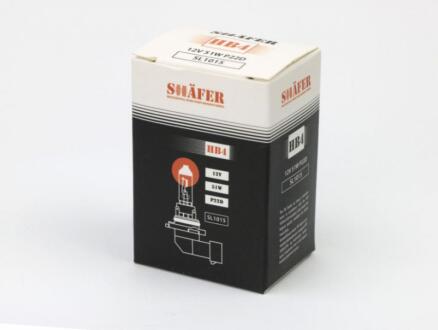 ЛАМПА РОЗЖАРЮВАННЯ HB4 12V 55W P22D (КАРТОННА УПАКОВКА 1ШТ) SHAFER SL1015