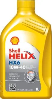 Олива для двигуна SHELL HELIX HX6 10W40 1L