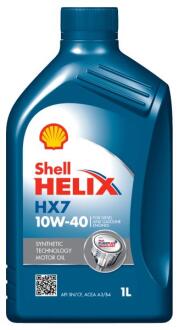 Олива двигуна (ACEA A3/B3 A3/B4 MB 229.3 VW 501.01/505.00 RN 0700/0710) SHELL HELIX HX7 10W40 1L