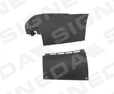 УГЛЫ ЗАДНЕГО БАМПЕРА, CITROEN BERLINGO (7_), 02.08 - 06.12 Signeda PCT04009PAR