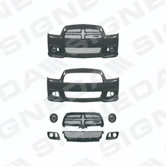 ПЕРЕДНІЙ БАМПЕР, DODGE CHARGER, 11 - 14 Signeda PDG04192BASET
