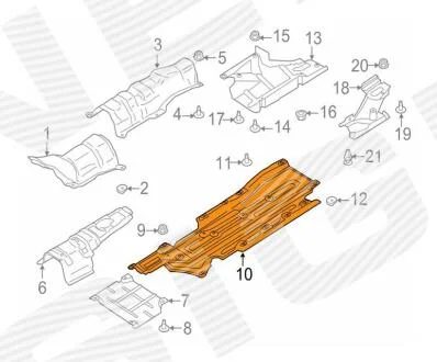 НИЖНЯЯ ЗАЩИТА FORD EDGE, 15 - 18 Signeda PFD99304AL