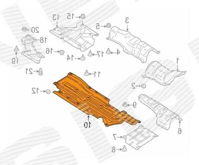 НИЖНЯЯ ЗАЩИТА FORD EDGE, 15 - 18 Signeda PFD99304AR