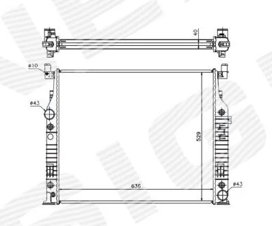 РАДИАТОР MERCEDES BENZ (GL-KL X164), 06 - 12 Signeda RA62576A
