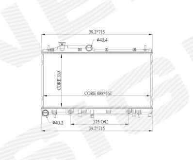 РАДИАТОР Signeda RA67714Q