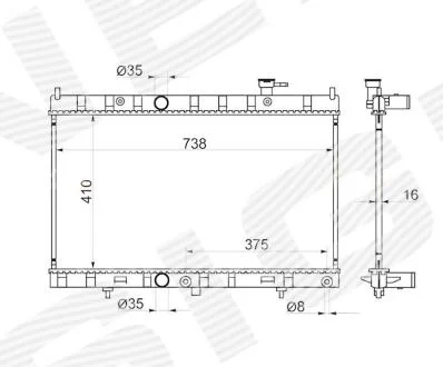 РАДИАТОР Signeda RA68789Q