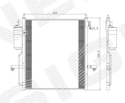РАДИАТОР КОНДИЦИОНЕРА MITSUBISHI L200, 10 - 15 Signeda RC940068