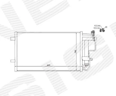 РАДИАТОР КОНДИЦИОНЕРА Signeda RC940149