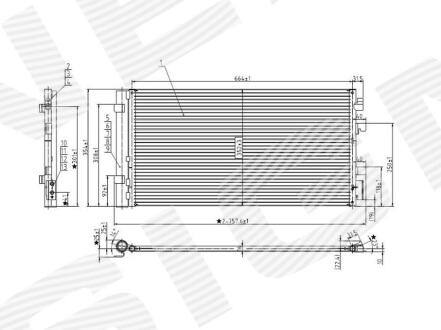 РАДИАТОР КОНДИЦИОНЕРА RENAULT FLUENCE, 01.10 - 01.13 Signeda RC940259