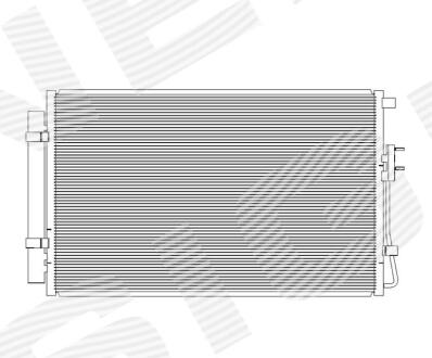 Радіатор кондиціонера HYUNDAI SANTAFE, 13 - 18 Signeda RC940392