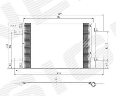 РАДИАТОР КОНДИЦИОНЕРА Signeda RC940458