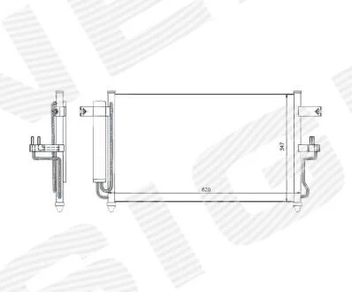 РАДИАТОР КОНДИЦИОНЕРА Signeda RC94453A