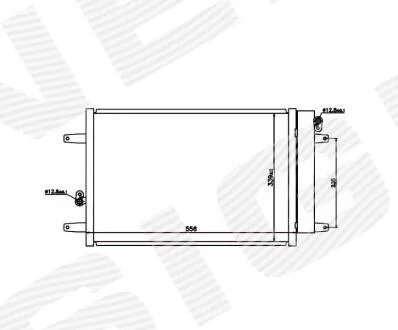 РАДИАТОР КОНДИЦИОНЕРА Signeda RC94575
