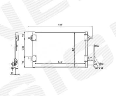 РАДИАТОР КОНДИЦИОНЕРА Signeda RC94593