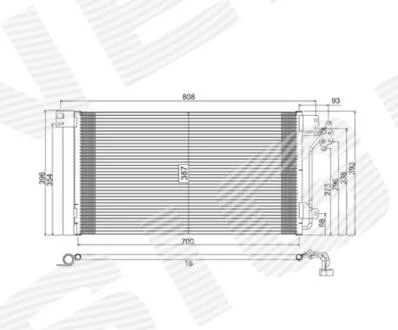 РАДИАТОР КОНДИЦИОНЕРА Signeda RC94604