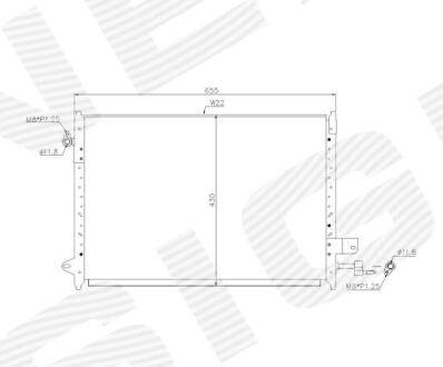 РАДИАТОР КОНДИЦИОНЕРА Signeda RCFD39074A
