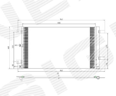 Радіатор кондиціонера FORD F-150, 15 - 17 Signeda RCFD39168A
