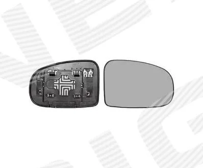 СТЕКЛО ЗЕРКАЛА ЗАДНЕГО ВИДА TOYOTA IQ, 09 - 15 Signeda STYM1053ER