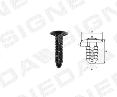 ПЛАСТМАССОВЫЕ КРЕПЛЕНИЯ Signeda T126910