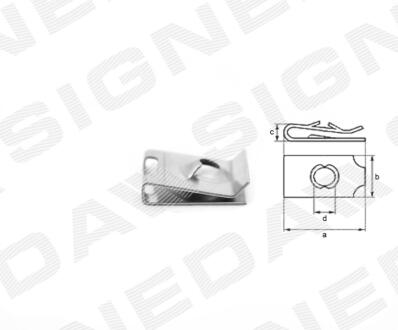 ПЛАСТМАССОВЫЕ КРЕПЛЕНИЯ AUDI A6 (C6), 08 - 11 Signeda T134610