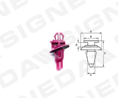 ПЛАСТМАССОВЫЕ КРЕПЛЕНИЯ Signeda T162810