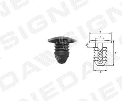 ПЛАСТМАССОВЫЕ КРЕПЛЕНИЯ Signeda T30210